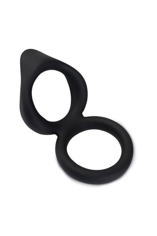 Anillo doble para el pene - Negro