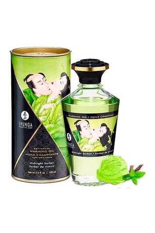 Huile chauffante comestible Sorbet Melon - 100 ml