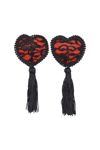 Cubrepezones - Negro y rojo