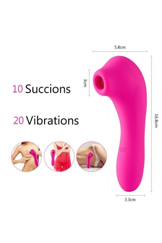 Estimulador waterproof 2 en 1 - Rosa