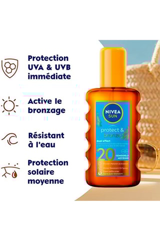 Aceite seco y bronceador FPS 20 - 200 ml