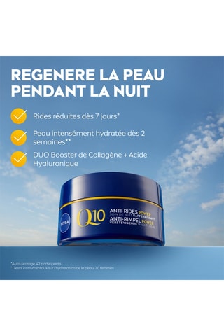 Tratamiento de noche antiarrugas y firmeza Q10 Power - 50 ml