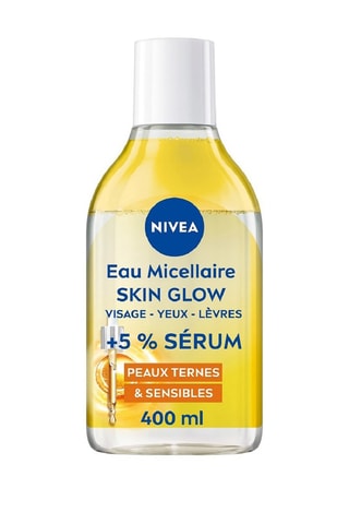 Agua micelar desmaquillante con sérum y vitaminas C y E - Piel apagada y sensible - 400 ml