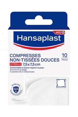 2 x 10 compresas suaves no tejidas