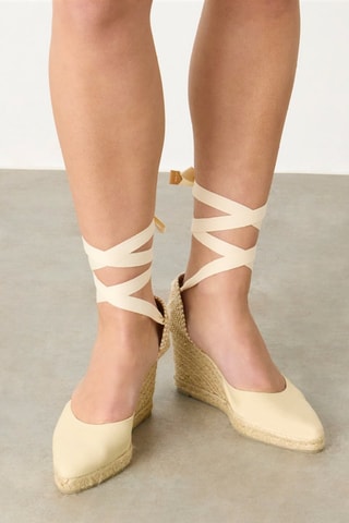 Espadrillas con zeppa Joyce - Avorio 