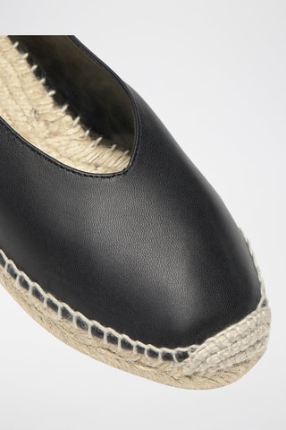 Espadrillas in pelle Gea - Nero 