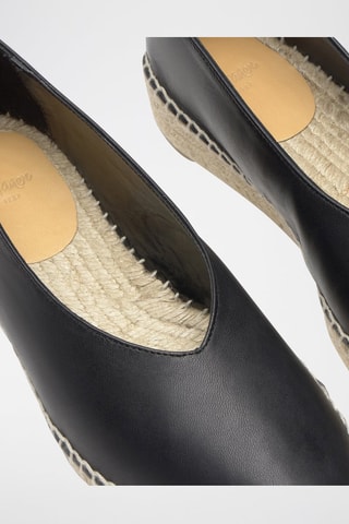 Espadrillas in pelle Gea - Nero 