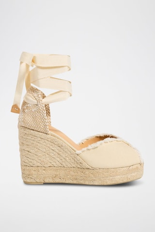 Espadrillas con zeppa Brianda - Avorio 