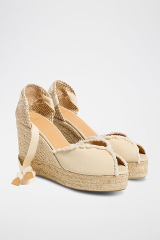 Espadrillas con zeppa Brianda - Avorio 