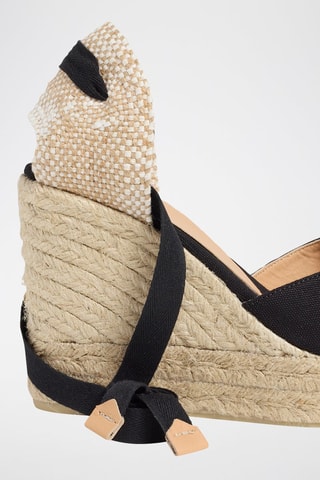 Espadrillas con zeppa Bilina - Nero 