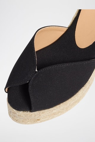 Espadrillas con zeppa Bilina - Nero 