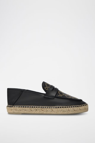 Espadrillas in pelle Keule - Nero 