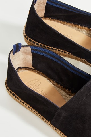 Espadrillas in pelle scamosciata Pablo - Nero