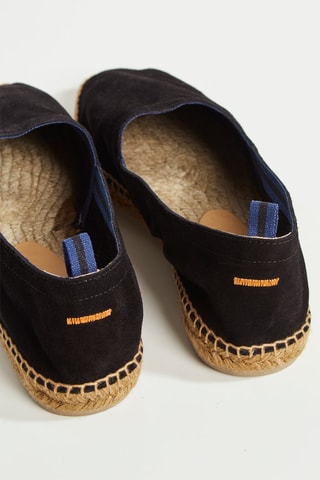 Espadrillas in pelle scamosciata Pablo - Nero