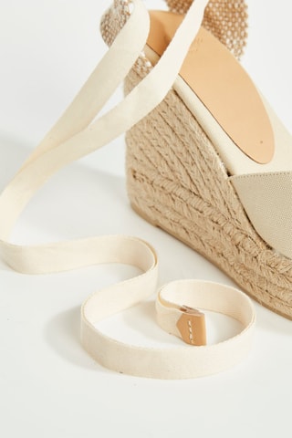 Espadrillas con zeppa Bilina - Avorio