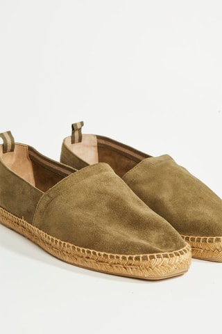 Espadrillas in pelle scamosciata Pablo - Kaki