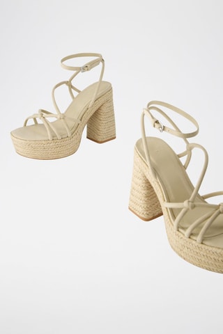 Sandali con tacco - Beige