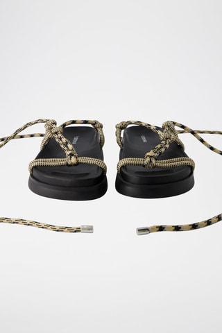 Sandali platform - Nero