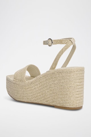 Sandali con zeppa - Beige