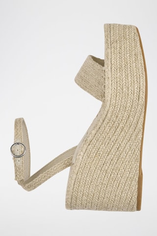 Sandali con zeppa - Beige