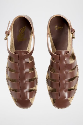 Sandali in pelle Samos - Marrone 