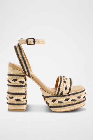 Sandali con tacco Flas - Beige