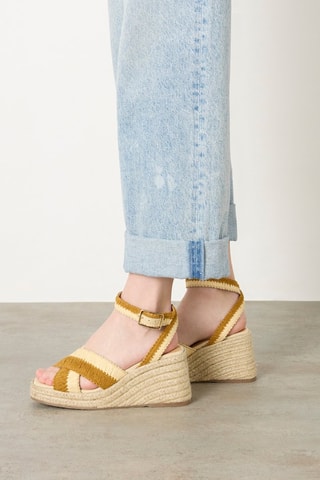 Sandali con zeppa Tatiana - Beige