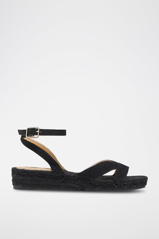 Sandali in cotone bio Sambola - Nero 