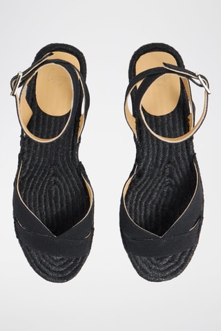 Sandali in cotone bio Sambola - Nero 