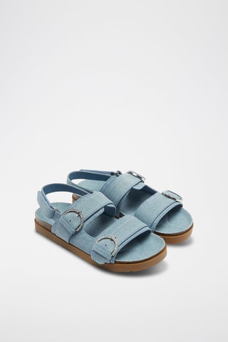 Sandali in jeans - Celeste