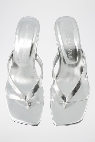 Sandali con tacco - Argentato