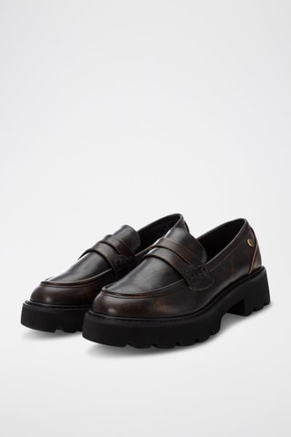 Mocassini platform - Marrone