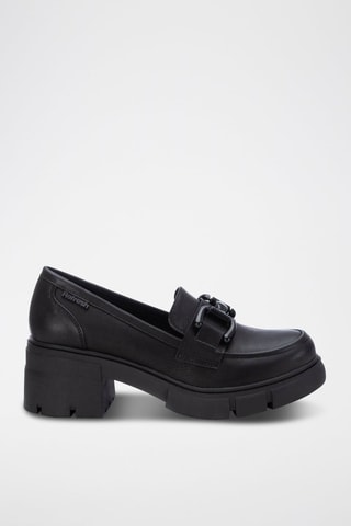 Mocassini con tacco - Nero