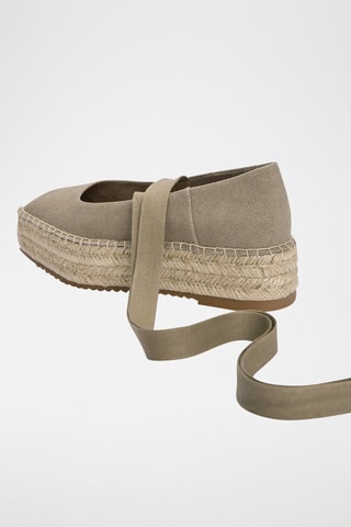 Espadrillas platform - Kaki