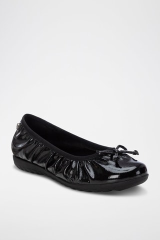 Ballerine in vernice - Nero