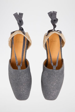 Ballerine in lino New Gala - Grigio 