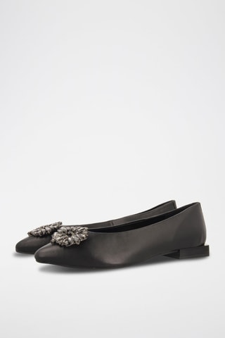Ballerine in pelle - Nero