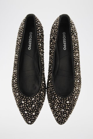 Ballerine in pelle scamosciata - Nero