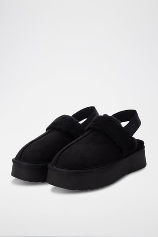 Sabot imbottiti platform - Nero