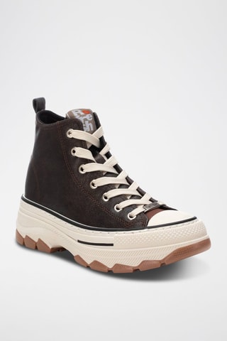 Sneakers platform - Marrone scuro