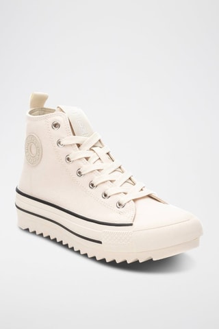 Sneakers alte platform - Beige