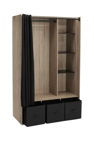 Armoire - Noir et imitation bois