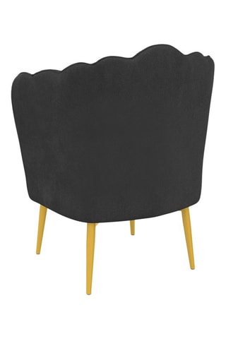 Fauteuil Arielle - Gris et doré