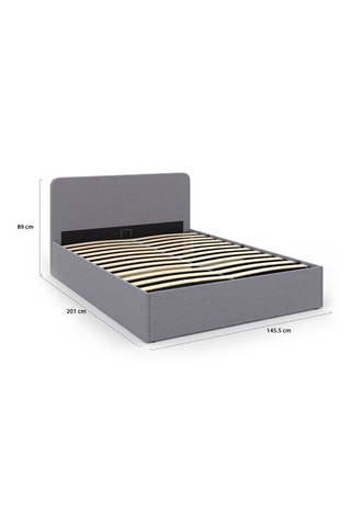 Lit-coffre avec sommier Louise - Couchage 140 x 190 cm