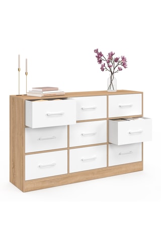 Commode 9 tiroirs - 113 x 30 x 70 cm