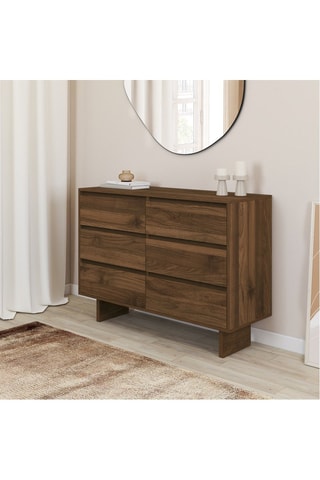 Commode 6 tiroirs  Yumi - 108 x 40 x 80 cm