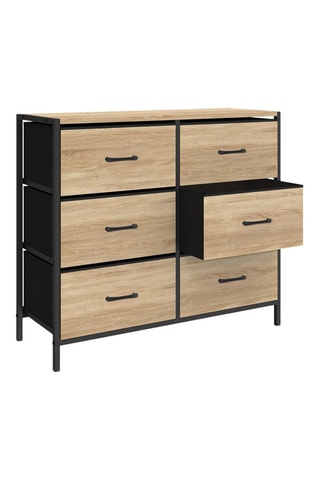 Commode 6 tiroirs Iris - 80 x 30 x 70 cm