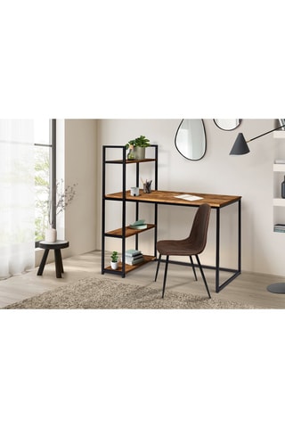 Bureau-bibliothèque 2 en 1 Elize - 113 x 120 x 64 cm