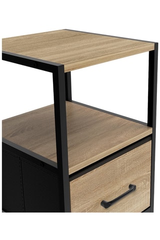 2 tables de chevet 1 tiroir Iris - 30 x 50 x 30 cm