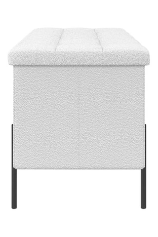 Banc-coffre Loan - Blanc et noir